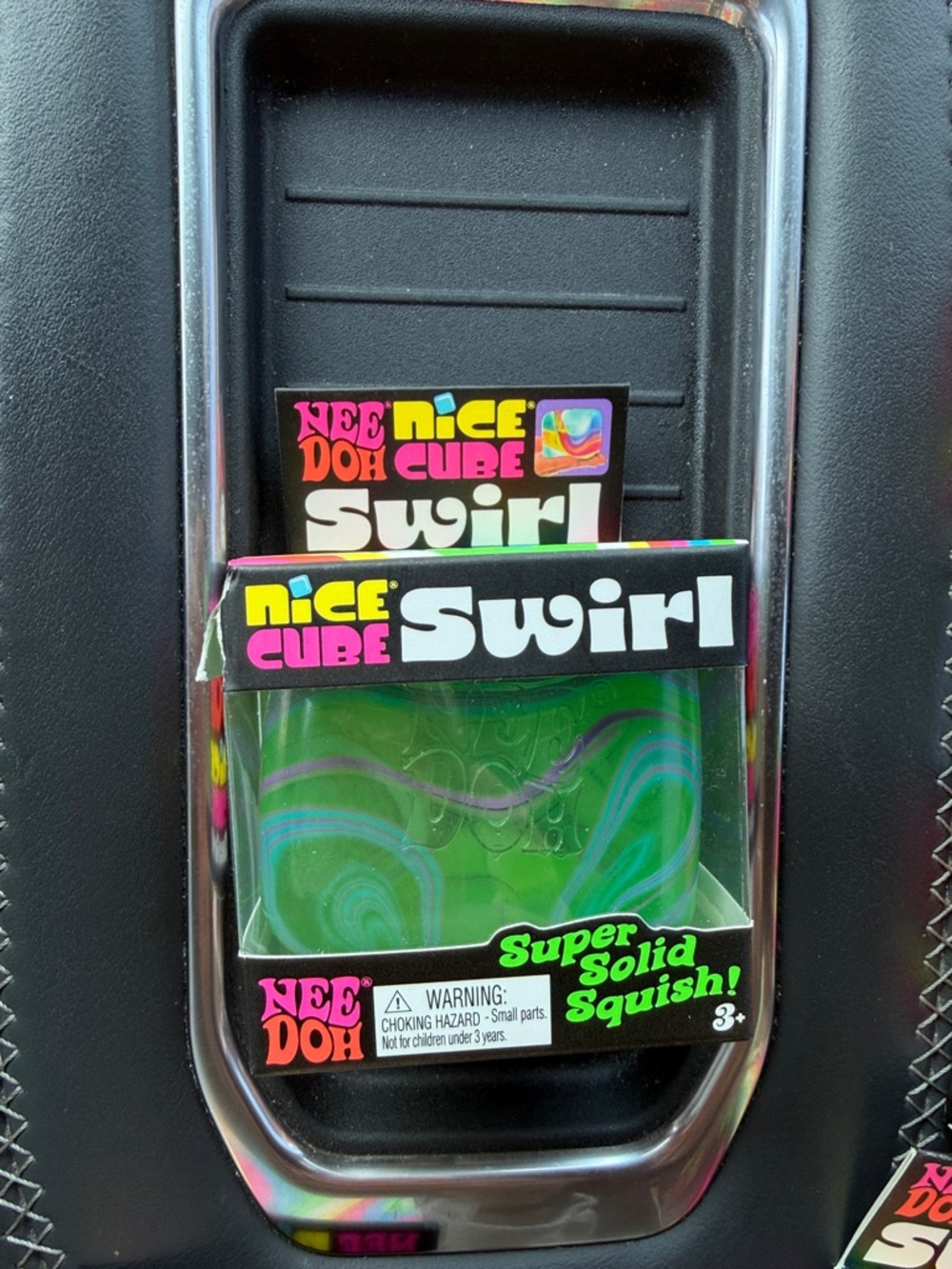 Nice Cube Swirl Green Kids Squish Toy